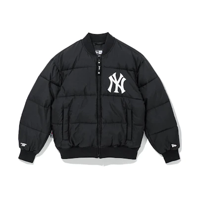 New Era MLB Yankees Embroidered Logo Long Sleeve Cotton Jacket Unisex Black. 13338675