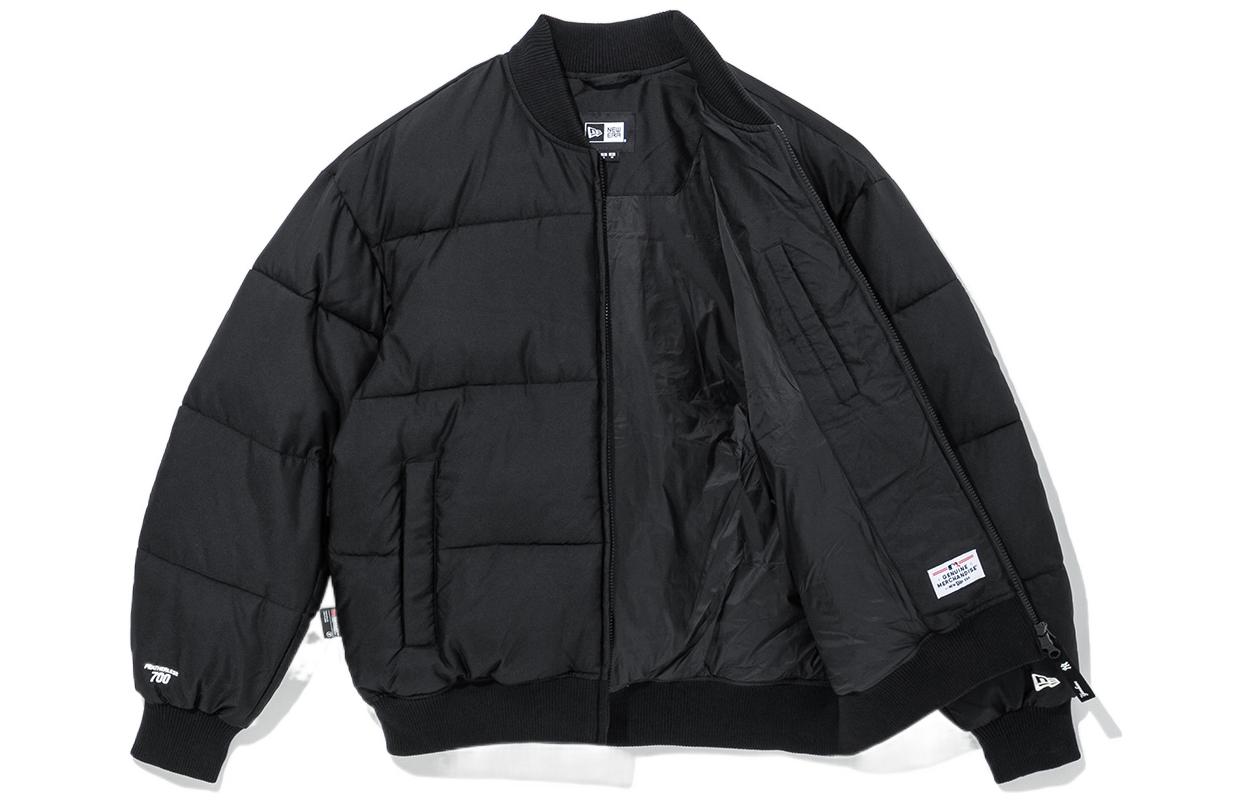 Shop 뉴에라 x MLB 양키스 자수 로고 코튼 롱슬리브 자켓 유니섹스 블랙. 13338675