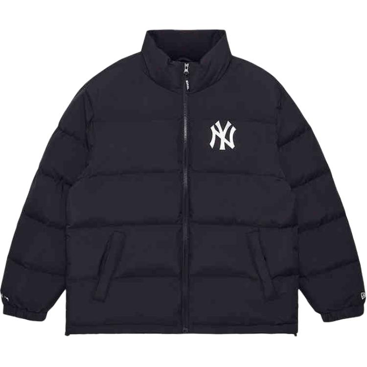 New Era x MLB Yankees Logo Lightweight Winter Puffer Jacket Black Unisex 14387859