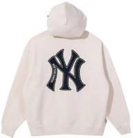 New Era x MLB Yankees Logo Pullover Hoodie Oatmeal Unisex Long Sleeve 13781158 New Era x MLB Yankees Logo Pullover Hoodie Oatmeal Unisex Long Sleeve 13781158