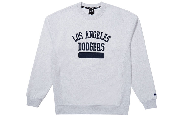 New Era MMJ FW21 Embroidered Crewneck Sweatshirt Unisex Gray White 12866523