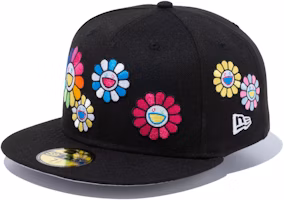 New Era x Takashi Murakami 59Fifty Fitted Hat Black Rainbow "Flower Allover" New Era x Takashi Murakami 59Fifty Fitted Hat Black Rainbow "Flower Allover"