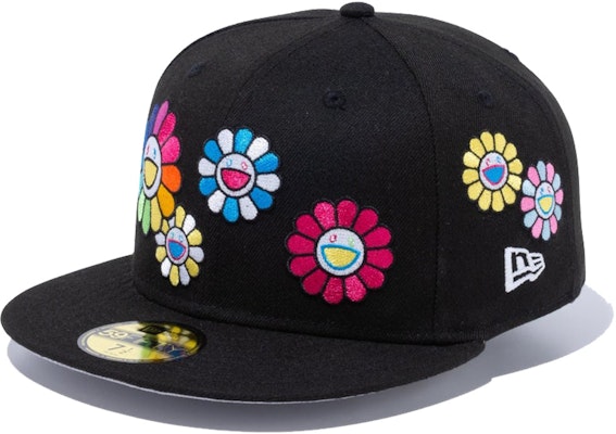 New Era x Takashi Murakami 59Fifty Fitted Hat Black Rainbow "Flower Allover" Buy New Era x Takashi Murakami 59Fifty Fitted Hat Black Rainbow "Flower Allover"