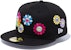 New Era x Takashi Murakami 59Fifty Fitted Hat Black Rainbow "Flower Allover"