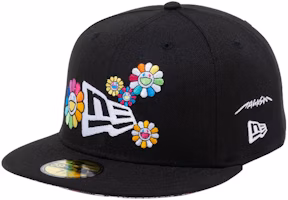 New Era x Takashi Murakami 59Fifty Fitted Hat Black Rainbow "Flower Flag" New Era x Takashi Murakami 59Fifty Fitted Hat Black Rainbow "Flower Flag"