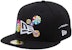 New Era x Takashi Murakami 59Fifty Fitted Hat Black Rainbow "Flower Flag"