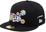 Buy New Era x Takashi Murakami 59Fifty Fitted Hat Black Rainbow "Flower Flag"