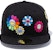 New Era x Takashi Murakami 59Fifty Fitted Hat Black Rainbow "Flower Allover"