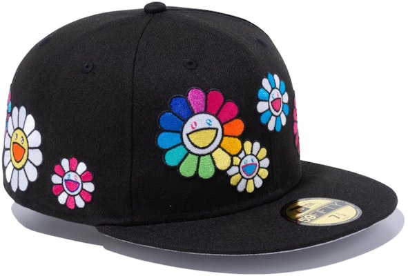 New Era x Takashi Murakami 59Fifty Fitted Hat Black Rainbow "Flower Allover" Shop New Era x Takashi Murakami 59Fifty Fitted Hat Black Rainbow "Flower Allover"