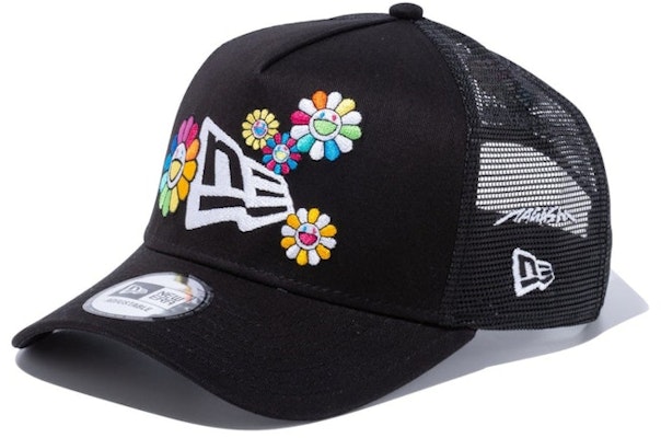 New Era x Takashi Murakami 9Forty Hat Black "A-Frame Trucker Flower Flag" Buy New Era x Takashi Murakami 9Forty Hat Black "A-Frame Trucker Flower Flag"