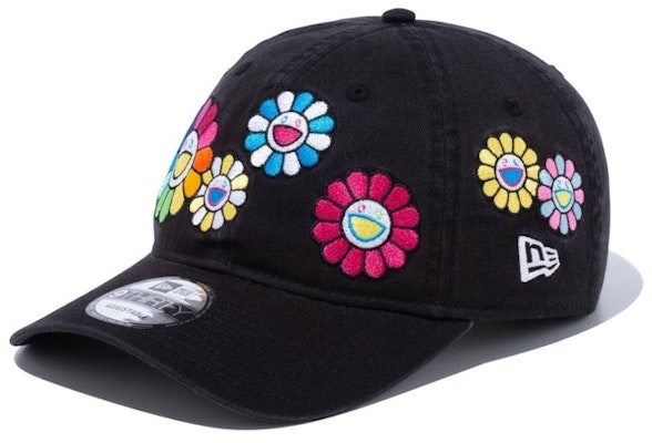 New Era x Takashi Murakami Cloth Strap 9Thirty Hat Black "Flower Allover" Buy New Era x Takashi Murakami Cloth Strap 9Thirty Hat Black "Flower Allover"