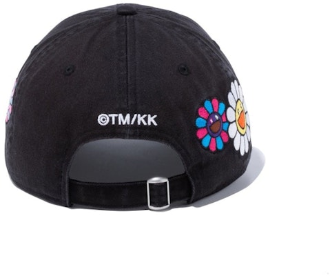 New Era x Takashi Murakami Cloth Strap 9Thirty Hat Black "Flower Allover" Order New Era x Takashi Murakami Cloth Strap 9Thirty Hat Black "Flower Allover"