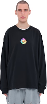 New Era x Takashi Murakami Relaxed Fit L/S Tee Black "Flower Flag" Details for New Era x Takashi Murakami Relaxed Fit L/S Tee Black "Flower Flag"