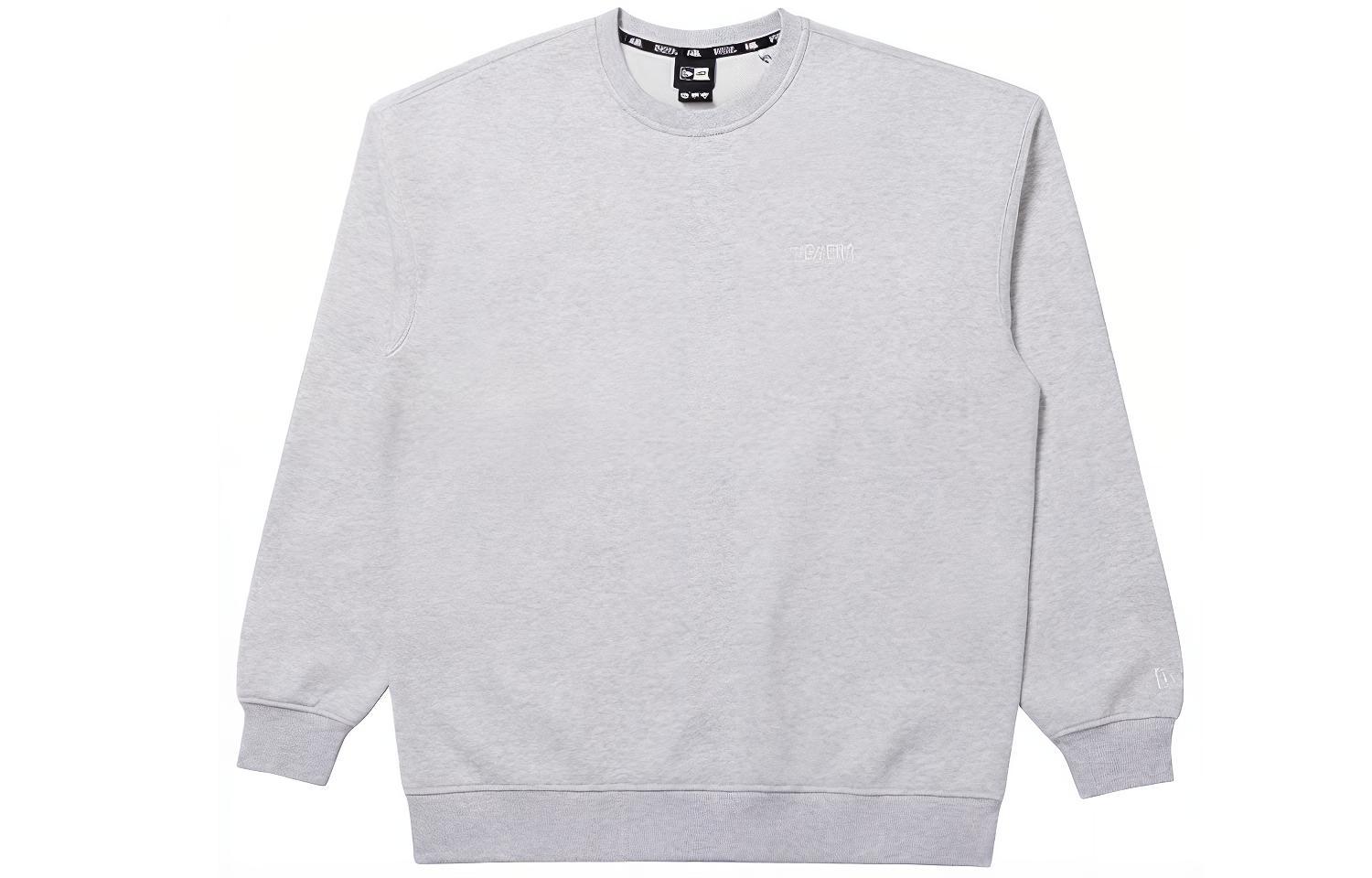 New Era x THEM FW21 Light Grey Unisex Casual Print Sweatshirt 12866574