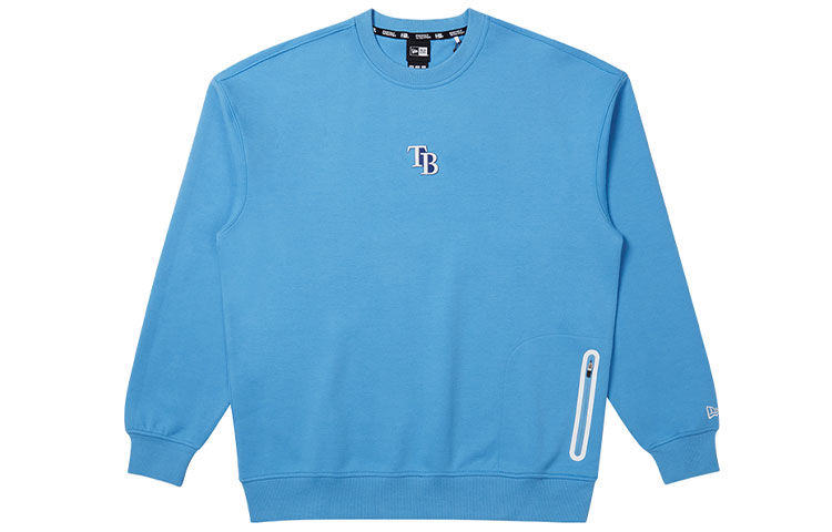 New Era THEM FW21 Unisex Logo Print Crewneck Sweatshirt Sky Blue 12866524