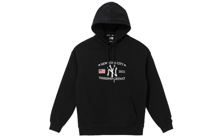 New Era Thisisneverthat MLB Dodgers Logo Hoodie Black Unisex Pullover 13038056