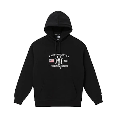 New Era Thisisneverthat MLB Dodgers Logo Hoodie Black Unisex Pullover 13038056