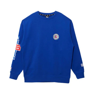 New Era XLARGE SS22 LA Clippers Lettering Crewneck Sweatshirt Blue Unisex 13134288