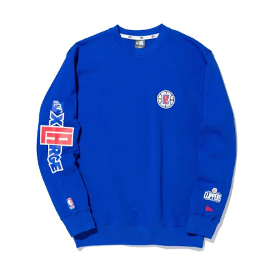 New Era XLARGE NBA Fleece Crewneck Sweatshirt Blue Unisex SS22 Edition 13113526