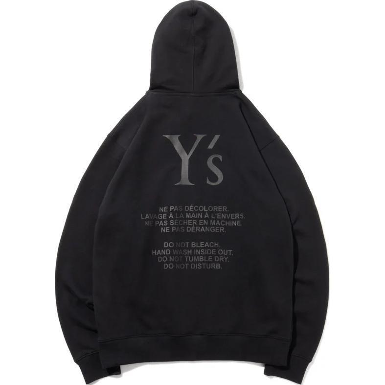 New Era Y's FW24 Black Letter Print Pullover Hoodie Unisex 14394319