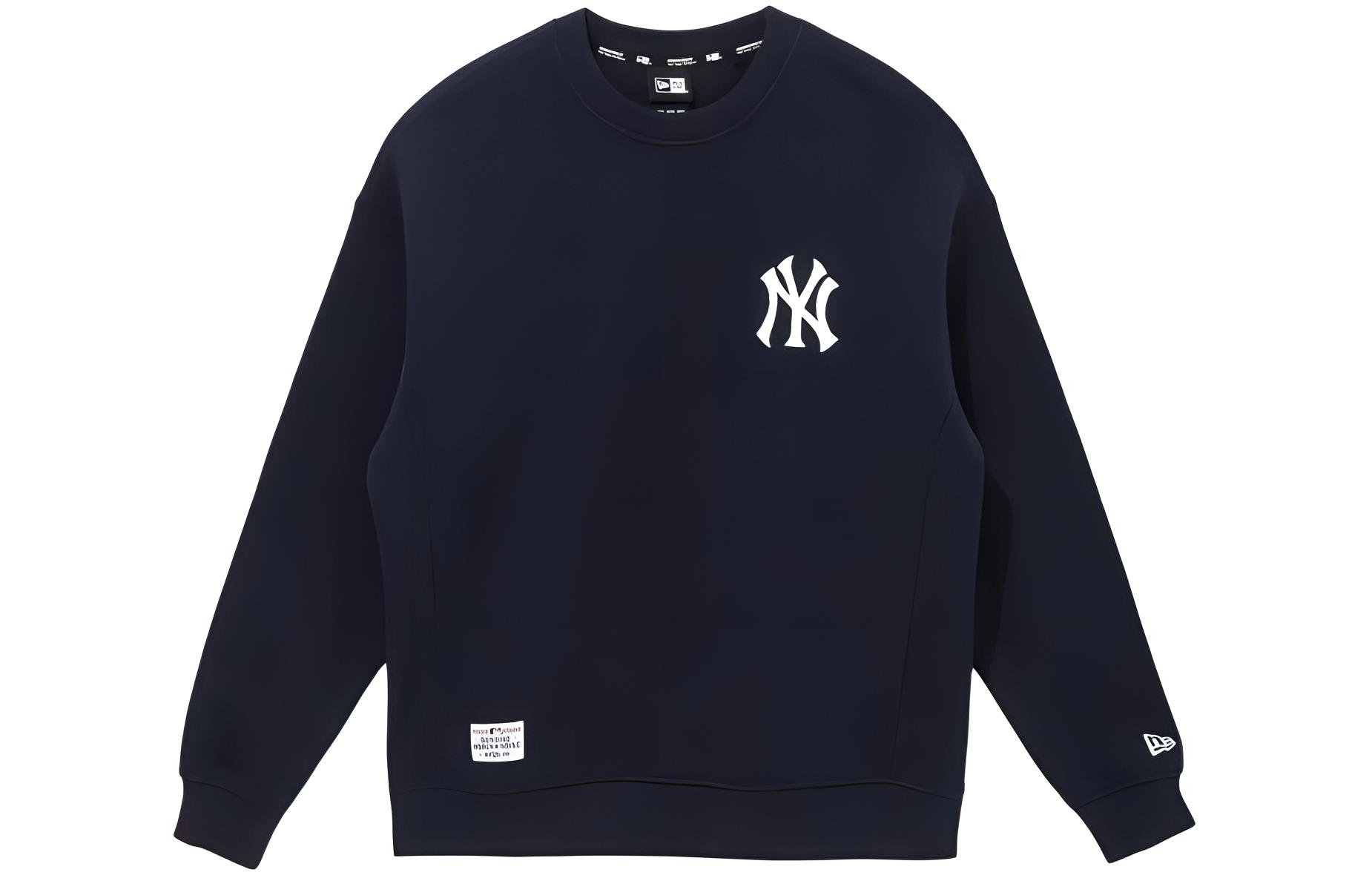 New Era Yankees Navy Fleece Lined Crewneck Sweatshirt Unisex 13353859
