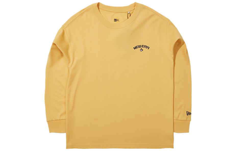 New Era Yellow Cartoon Embroidered Graphic Crewneck Sweatshirt Unisex 13789208
