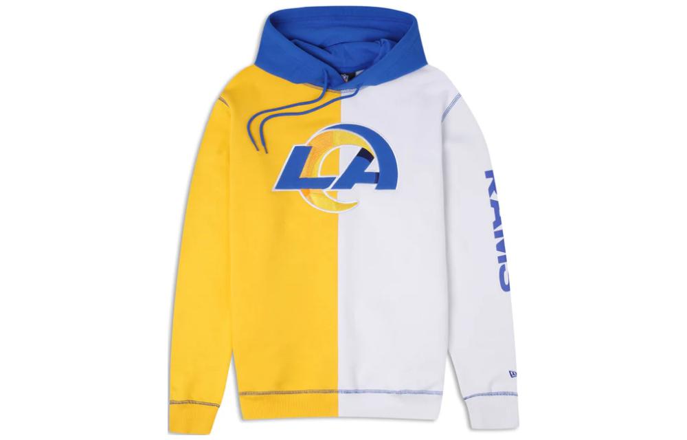 New Era Yellow Colorblock Logo Hoodie 60395954