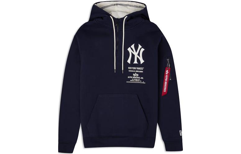 New Era Zip Hoodie Team Logo Navy Blue 60333961