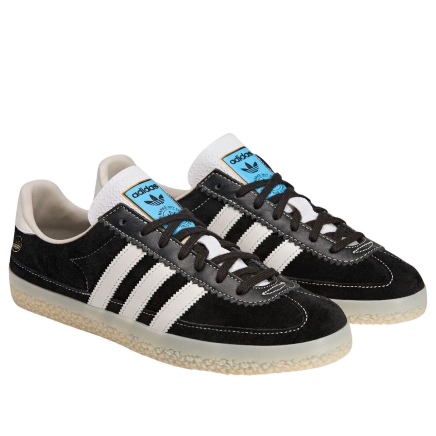 Lookbook 뉴캐슬 유나이티드 x 아디다스 오리지널스 로엘리 스페지알 '블랙 화이트' JQ9130