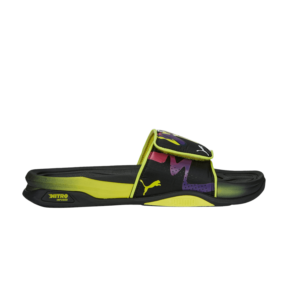 Neon puma slides new arrivals