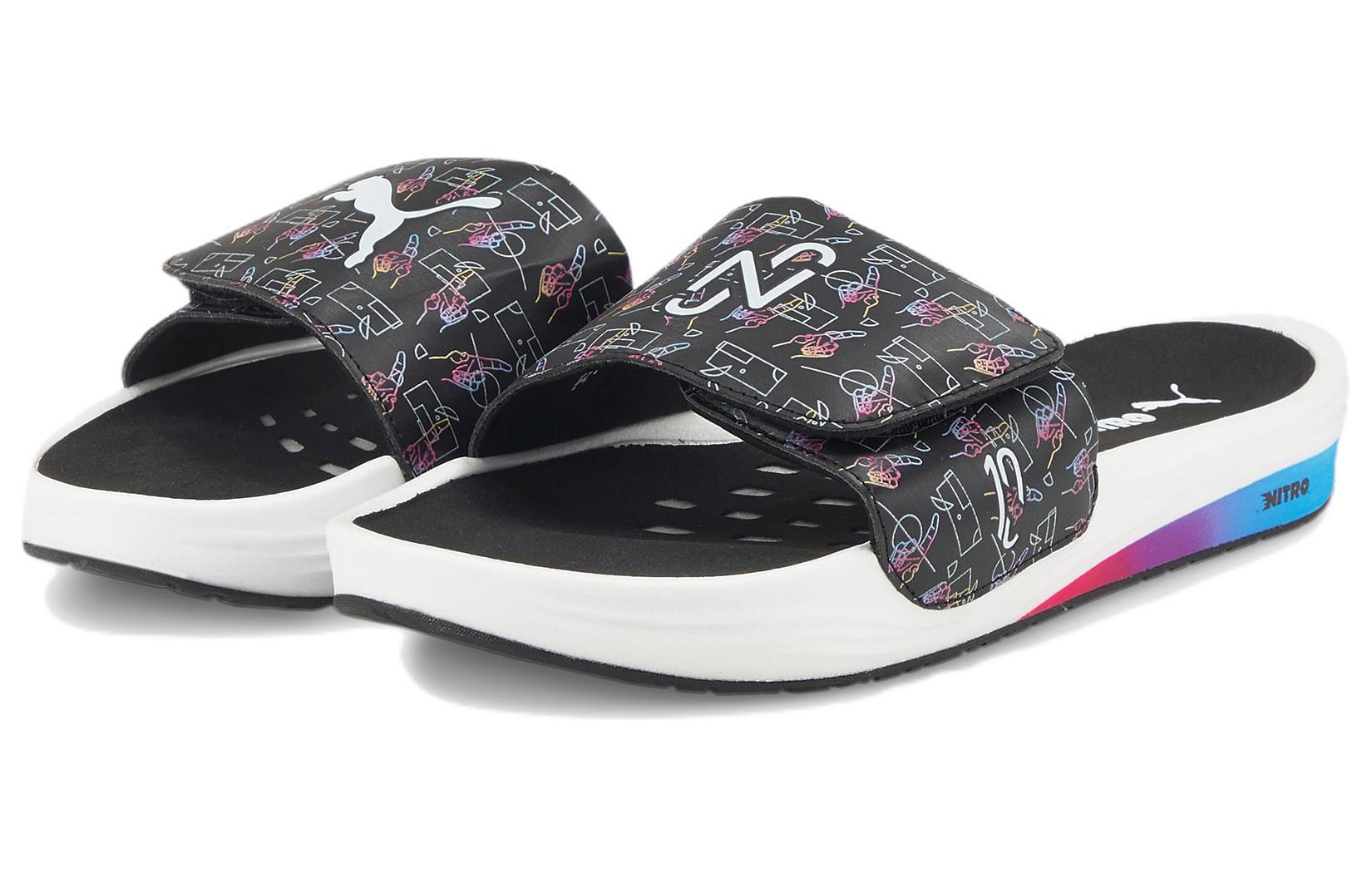 Lookbook Neymar Jr. x Puma Nitrocat V Sandalen ''Allover Print'' 385701-01