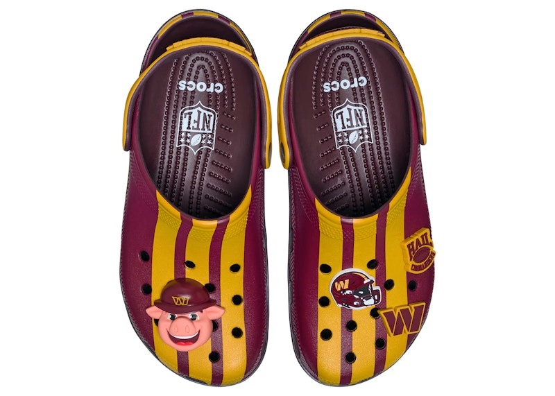 Order NFL x Crocs Classic Clog Washington Commanders 'Burgundy Gold' 213175-90H