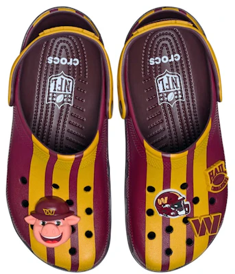 NFL x Crocs Classic Clog Washington Commanders 'Burgundy Gold' 213175-90H Order NFL x Crocs Classic Clog Washington Commanders 'Burgundy Gold' 213175-90H