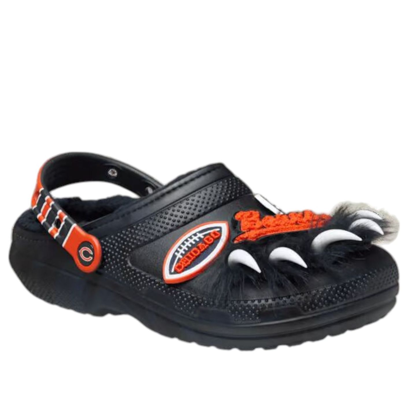 Shop NFL x Crocs Classic Lined Clog 'Chicago Bears' รองเท้า Clog Lapisan Hangat 212447-90H
