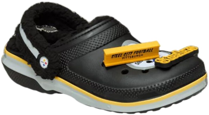NFL x Crocs Classic Lined Clog 'Pittsburgh Steelers' 212446-90H Shop NFL x Crocs Classic Lined Clog 'Pittsburgh Steelers' 212446-90H