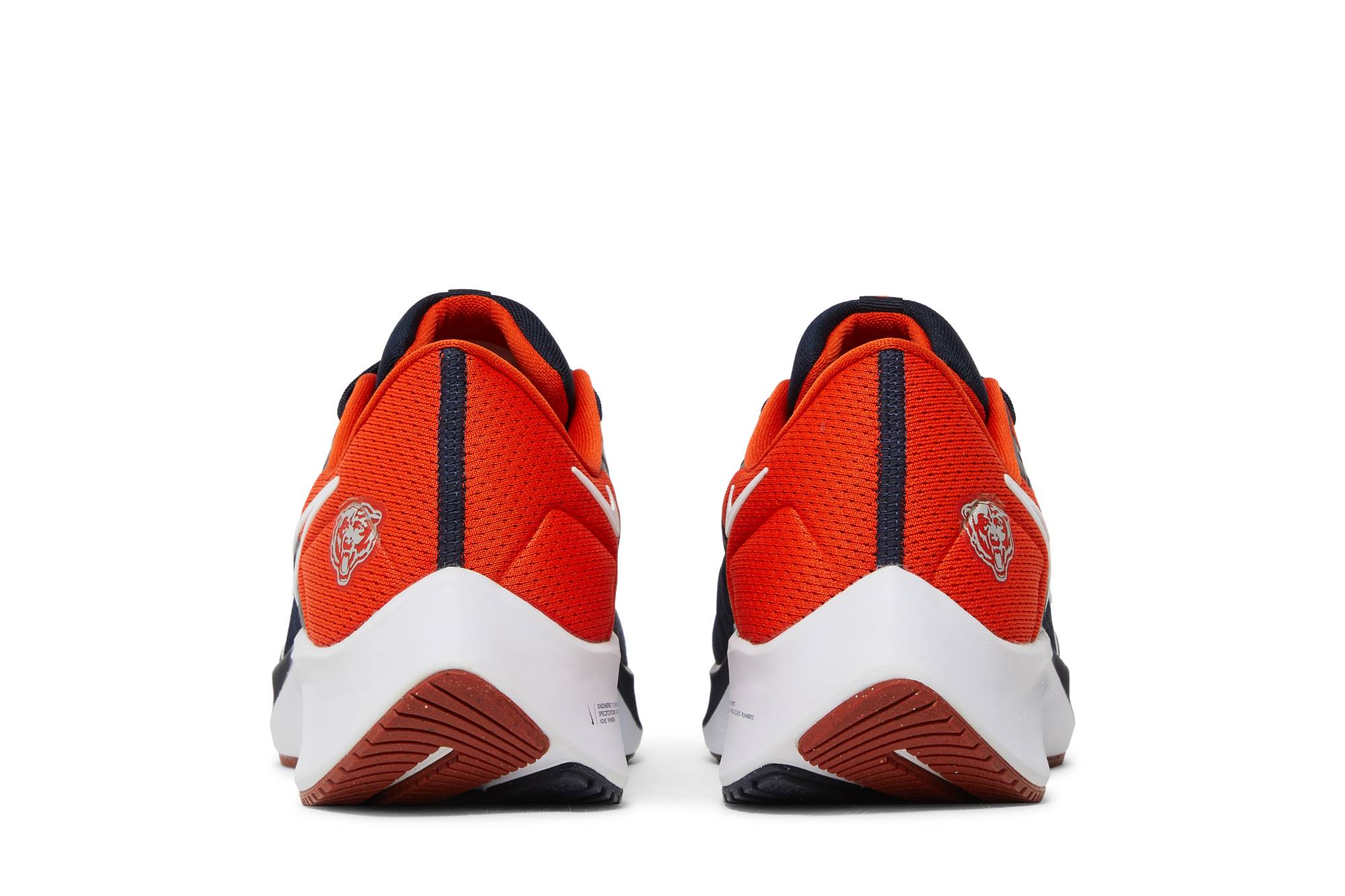 Orange Women's Chicago Bears Nike Shoes NFL X Nike Air Zoom