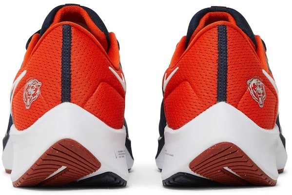Orange Women's Chicago Bears Nike Shoes NFL X Nike Air Zoom