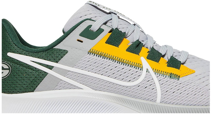 Nike Pegasus 38 Air Zoom NFL "Green Bay Packers" 綠灣包裝員 緩震防滑透氣 低筒 跑步鞋 男款 灰綠色 Order Nike Pegasus 38 Air Zoom NFL "Green Bay Packers" 綠灣包裝員 緩震防滑透氣 低筒 跑步鞋 男款 灰綠色