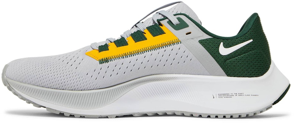 Nike Pegasus 38 Air Zoom NFL "Green Bay Packers" 綠灣包裝員 緩震防滑透氣 低筒 跑步鞋 男款 灰綠色 Lookbook Nike Pegasus 38 Air Zoom NFL "Green Bay Packers" 綠灣包裝員 緩震防滑透氣 低筒 跑步鞋 男款 灰綠色