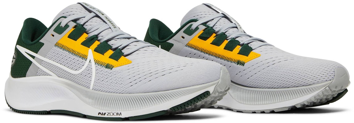 Nike Pegasus 38 Air Zoom NFL "Green Bay Packers" 綠灣包裝員 緩震防滑透氣 低筒 跑步鞋 男款 灰綠色 Cheap Nike Pegasus 38 Air Zoom NFL "Green Bay Packers" 綠灣包裝員 緩震防滑透氣 低筒 跑步鞋 男款 灰綠色