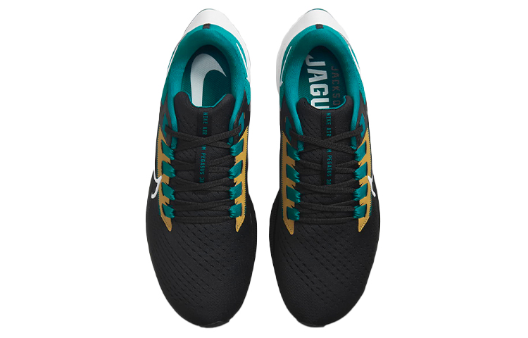 Shop Nike Pegasus 38 Air Zoom NFL “Jacksonville Jaguars“ 傑克遜維爾美洲豹 運動 低筒 跑步鞋 男款 黑綠色
