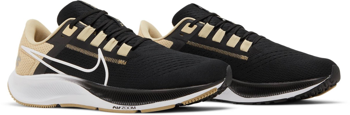 Nike Pegasus 38 NFL “新奥尔良圣徒” 耐磨防滑 低幫 跑步鞋 男款 黑咖色 Cheap Nike Pegasus 38 NFL “新奥尔良圣徒” 耐磨防滑 低幫 跑步鞋 男款 黑咖色