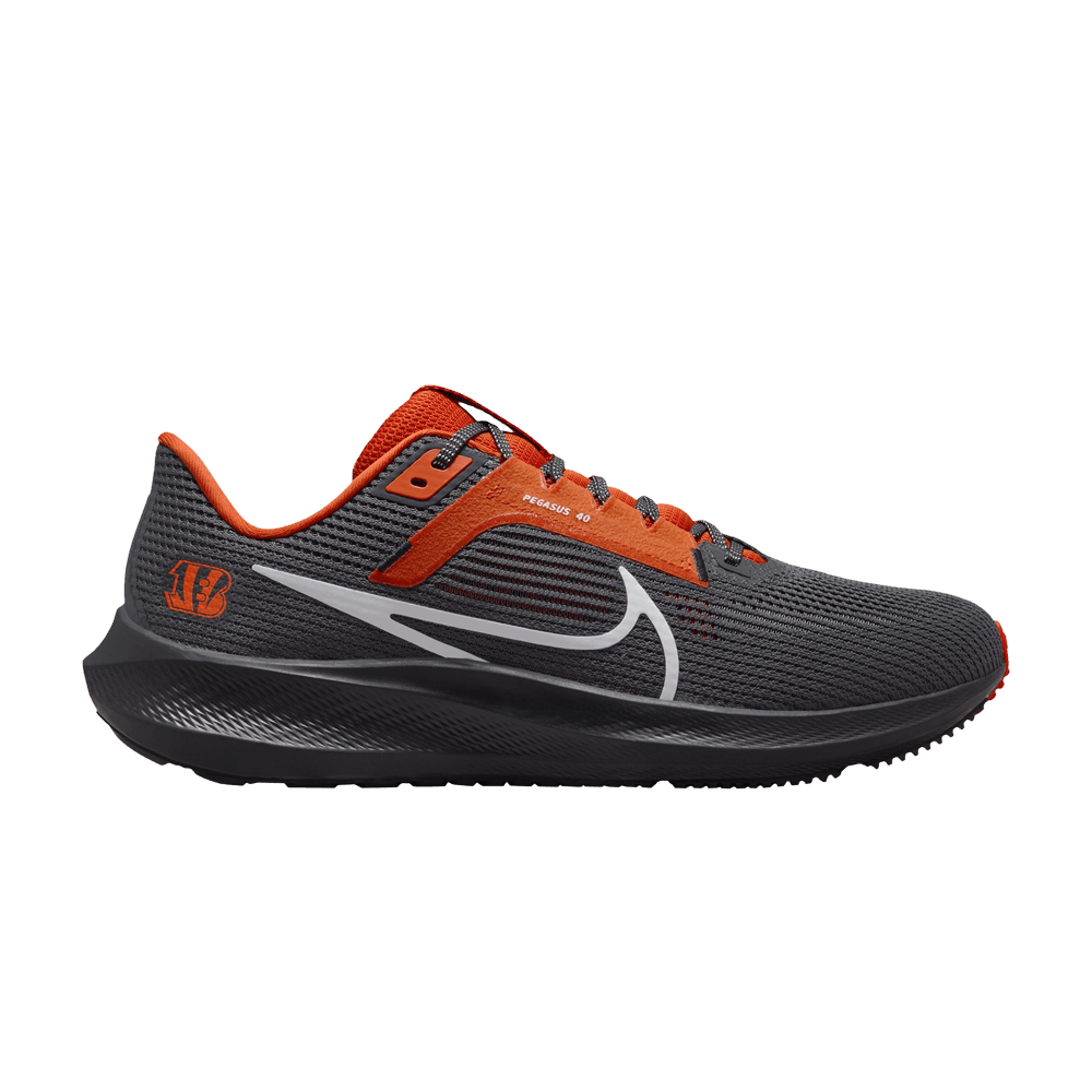 unisex nike black cincinnati bengals zoom pegasus 38 running shoe