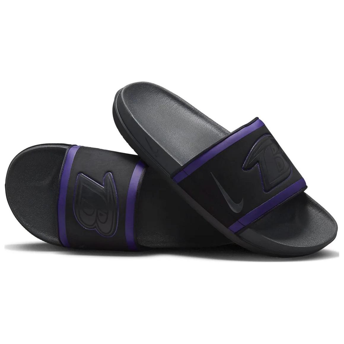 Lookbook NFL x Nike 休闲拖鞋 '巴尔的摩乌鸦 2024' DD0546-002