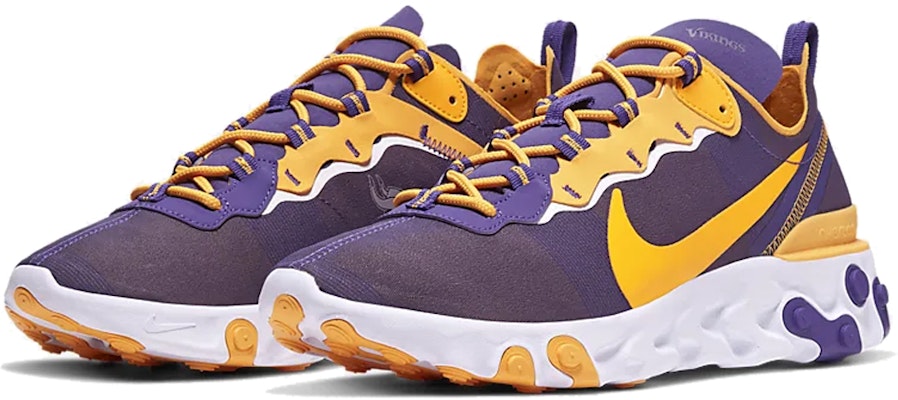 NFL x Nike React Element 55 'Minnesota Vikings' Sepatu Sneaker CK4897-500 Lookbook NFL x Nike React Element 55 'Minnesota Vikings' Sepatu Sneaker CK4897-500