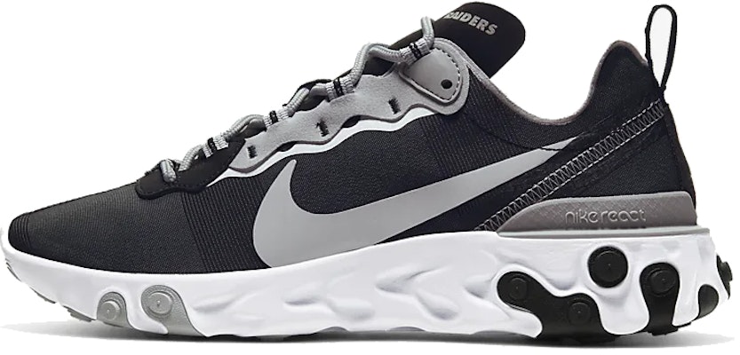 NFL x Nike React Element 55 'Oakland Raiders' - Kasut Raiders Oakland Unisex. CK4803-001 Buy NFL x Nike React Element 55 'Oakland Raiders' - Kasut Raiders Oakland Unisex. CK4803-001