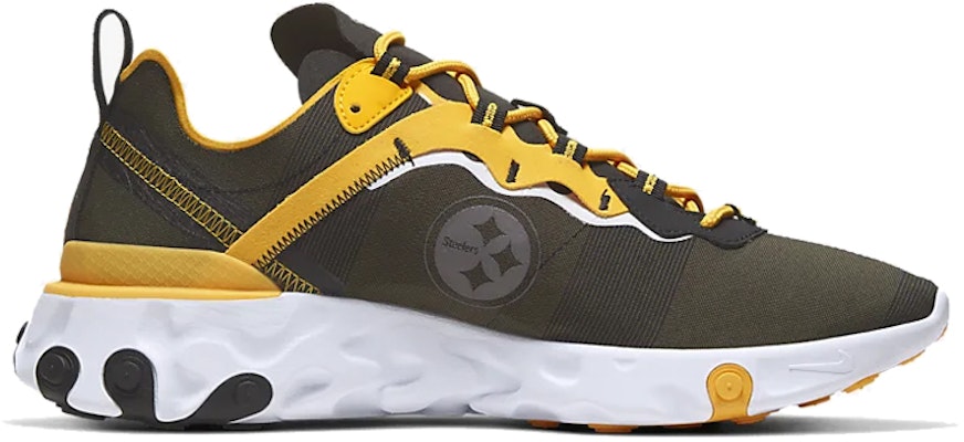 NFL x Nike React Element 55 'Pittsburgh Steelers' Zapatillas Deportivas CK4893-001 Order NFL x Nike React Element 55 'Pittsburgh Steelers' Zapatillas Deportivas CK4893-001