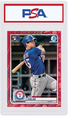 Nick Solak 2020 Bowman Chrome X Rookie Merah X-Fractor 1/1 #98 Buy Nick Solak 2020 Bowman Chrome X Rookie Merah X-Fractor 1/1 #98