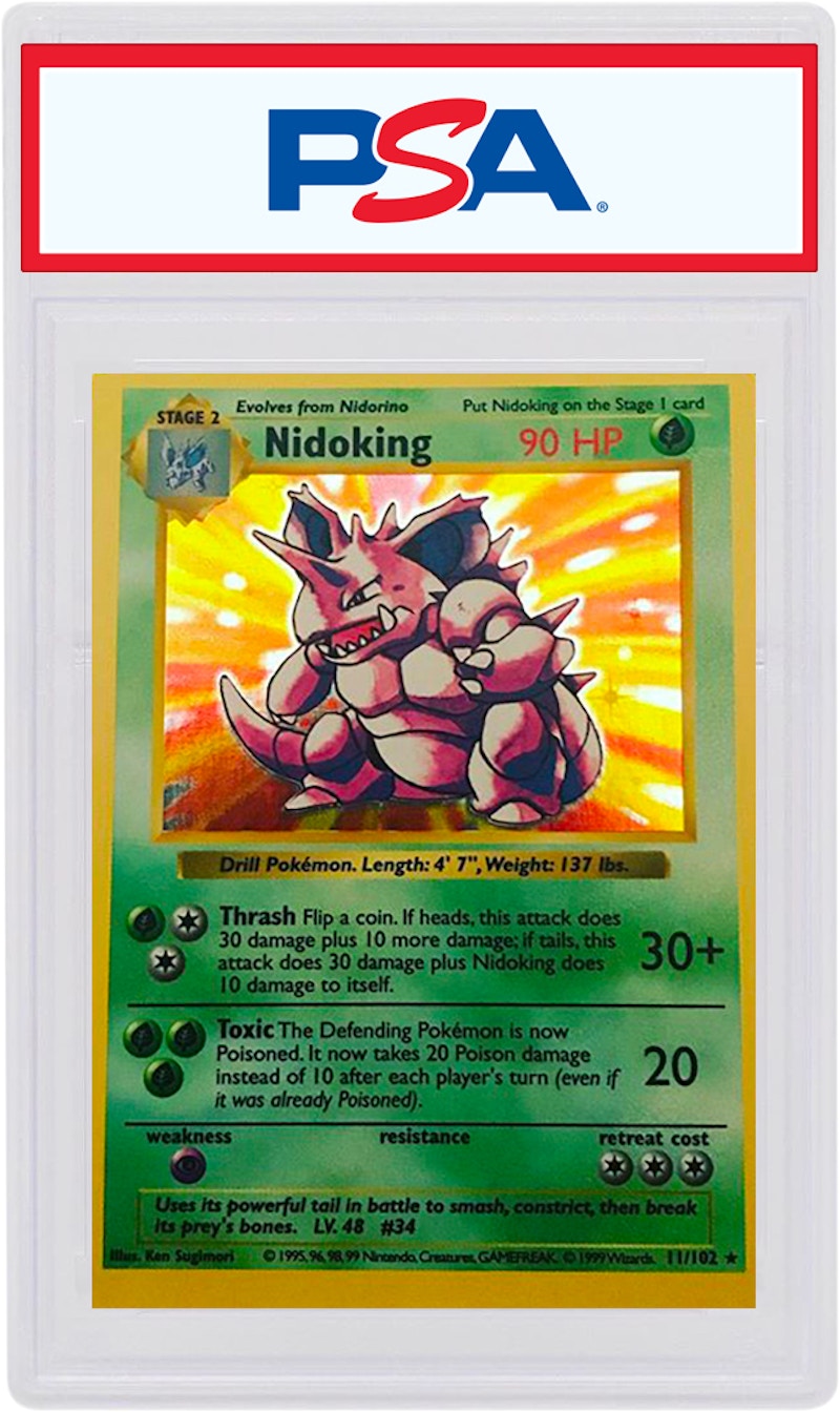 Nidoking-Holo 1999 Pokemon TCG Base Set Shadowless #11/102