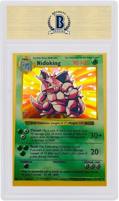 Nidoking-Holo 1999 Pokemon TCG Base Set Shadowless #11/102 Order Nidoking-Holo 1999 Pokemon TCG Base Set Shadowless #11/102